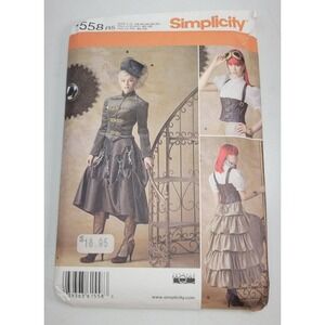 Simplicity 1558 Sewing Pattern R5 Sz 14 16 18 20 22 Factory Fold‎ Uncut
